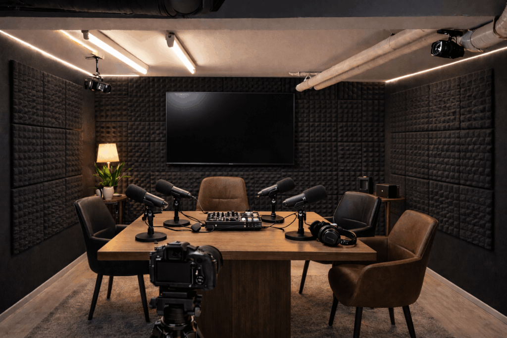 Seinäjoki Podcast. Podcast-studio Seinäjoella – moderni podcast-studio podcastin äänitykseen.